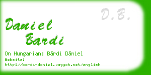 daniel bardi business card