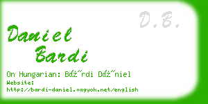 daniel bardi business card